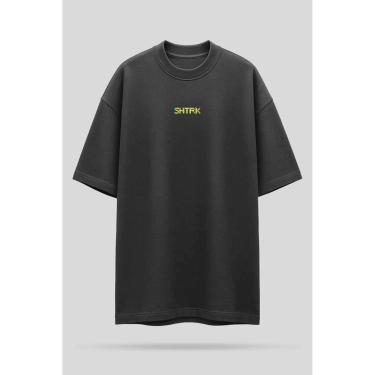 Imagem de Camiseta Oversized Shatark Pac Man - Chumbo-Masculino