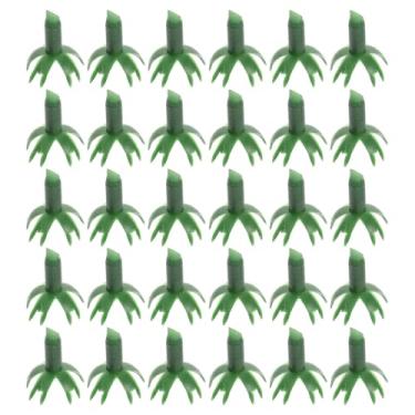 Imagem de Healifty 40 peças de acessórios de cálice de rosa: sépalas de flores falsas de plástico reutilizável para arranjos de buquês de rosas artificiais ferramentas de artesanato para casamento de floristas