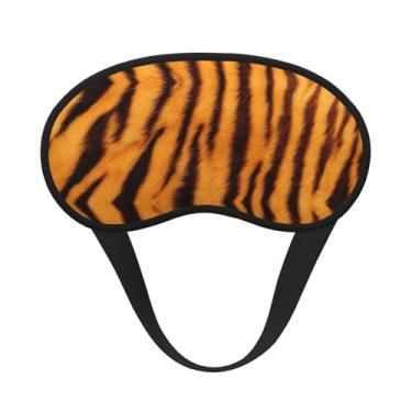 Imagem de Máscara de dormir blackout com estampa listrada de tigre, máscara para os olhos, leve, macia, para dormir, meditação, viagem, ioga