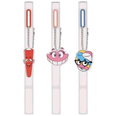 Imagem de Marca Texto com Chaveiro Fini - 3 Modelos Coloridos - Leo & Leo, Rosa