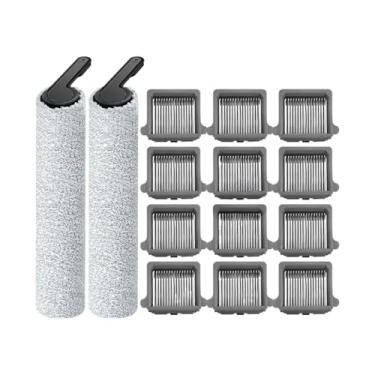 Imagem de Kit de substituição de escova de rolo macia + filtro HEPA - Peças de reposição e acessórios, compatível com as lavadoras de piso Tineco Floor One S7 Pro e Floor One S6.(Set 5)