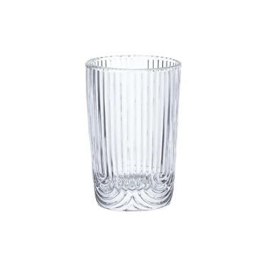 Imagem de Jogo de 6 Copos Long Drink Vidro Laure Canelado | Perfeito para Bares e Festas (Clear 420 ML)