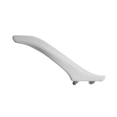 Imagem de Conjunto de puxador de couro para porta interna esquerda/direita do passageiro, compatível com BMW Série 5 F10 F11 F18 520i 523i 525i 528i 535i(Right Grey)