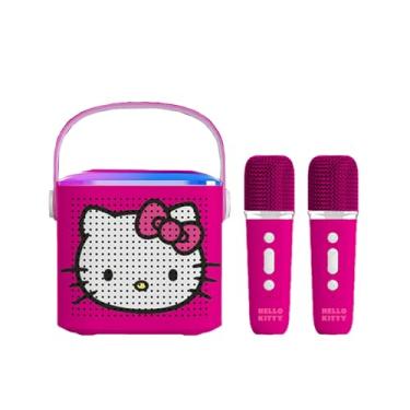 Imagem de Caixa de Som Bluetooth Karaokê Infantil Hello Kitty