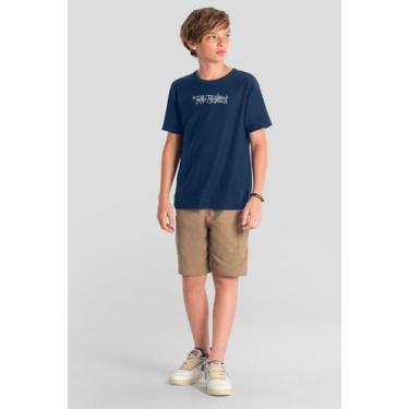 Imagem de Camiseta teen menino bordada Brandili Young, 14, Azul
