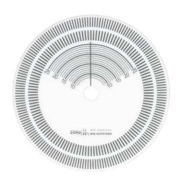 Imagem de LiebeWH Calibração de Disco Estroboscópico de Plataforma Giratória, Tacômetro de Registro, Tapete de Disco Estroboscópico de Toca-discos LP Com Material Acrílico, Leve e Preciso para Detecção de