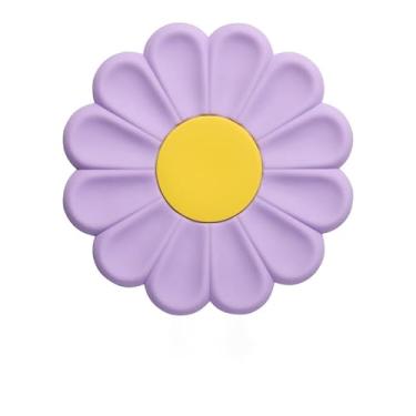 Imagem de 1 tapete de mesa resistente ao calor de margarida de silicone de 9,5 cm para porta-copos de cozinha