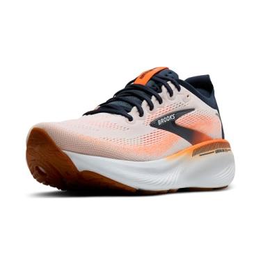 Imagem de Brooks Tênis de corrida e caminhada masculino Adrenaline GTS 25, Branco/soletrado/laranja, 42
