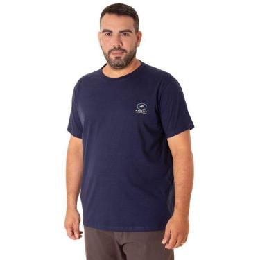 Imagem de Camiseta Maresia Silk Plus Size Deep Ocean Tamanho Grande E1 E2 E3 Masculino Adulto Ref 10123329-Masculino