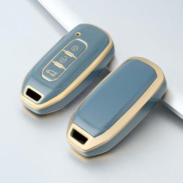 Imagem de Capa protetora para chave de TPU inteligente, compatível com chave inteligente Ford Territory EV, acessórios para chaves automotivas