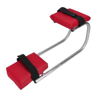 Imagem de Dioche Joelheira Ergonômica para Jardim, Suporte para Tornozelo, Capacidade de Peso Resistente de 300 Libras para Jardinagem, Liga de Trabalho Agrícola (Vermelha)