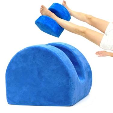 Imagem de Almofada de joelho pós-cirurgia para recuperação, almofada ortopédica de elevação da perna para substituição pós-joelho/quadril, almofada abdutora de quadril com alça para manter o alinhamento e