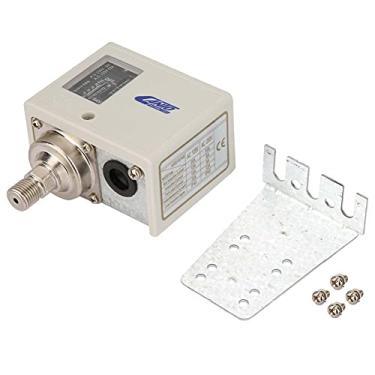 Imagem de Interruptor de controle de pressão, controlador de compressor de ar G1/10.2 cm, aço inoxidável, 24 V ~ 380 V, rosca, freon, com suporte de montagem, para equipamentos de refrigeração