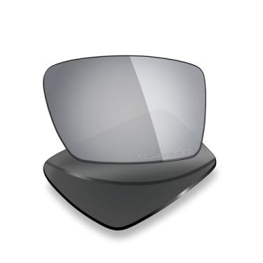 Imagem de Mryok Lentes de reposição polarizadas Plus para óculos de sol Costa Del Mar Peninsula, HD Polarized, proteção UV, resistente a impactos e ajuste perfeito - Titânio prata