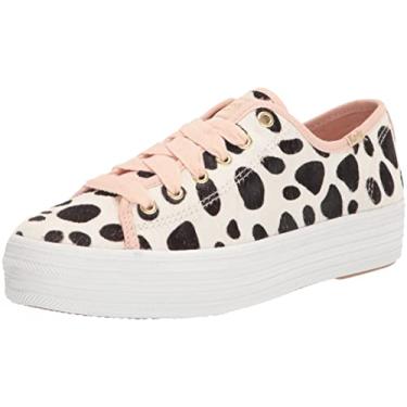 Imagem de Keds Tênis feminino Triple Kick Kate Spade, Branco/Rosa, 7