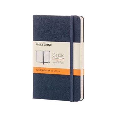 Imagem de Caderno Moleskine clássico pautado grande rígido azul safira tamanho único