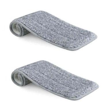 Imagem de Kit 2 Unidades REFIL Retangular Para Esfregão Mop Flat de Microfibra R