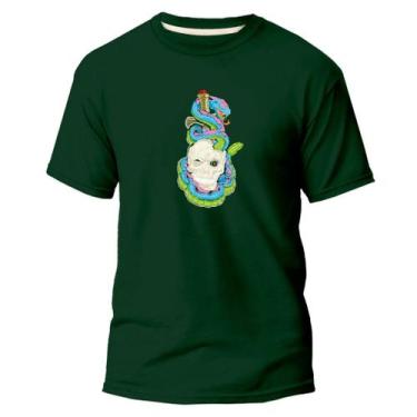 Imagem de  Camiseta Basica Algodão Premium Estampa Digital Serpente - Pavesi, Ve