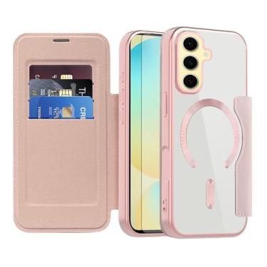 Imagem de Asuwish Capa de telefone para Samsung Galaxy A35 5G capa carteira magnética com protetor de tela de vidro temperado flip porta-cartão de crédito bloqueio RFID acessórios de celular robustos A 35 35A