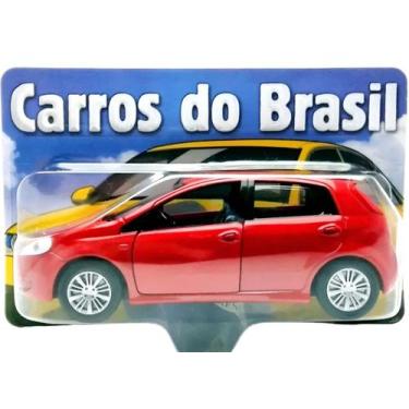 Imagem de Carrinho De Metal Fiat Punto Para Colecionador Hobby Retrô Abre Portas