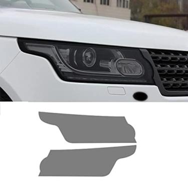 Imagem de Película de farol de carro para La/nd para Ro/ver Vogue L405 2013-2017 Película protetora de farol de carro luz frontal transparente adesivo TPU preto acessórios externos