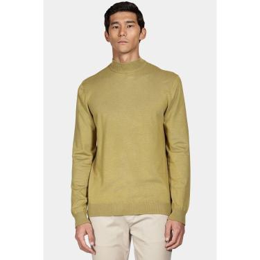 Imagem de Tricot Aramis Manga Longa Gola Midi Viscose Verde Alga-Masculino