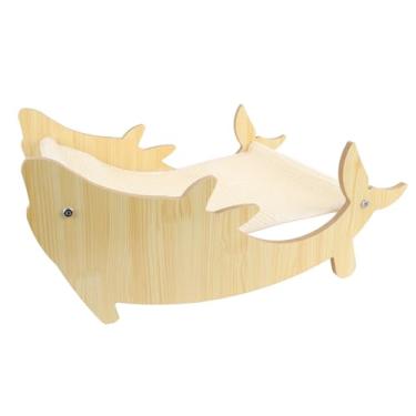 Imagem de KUIDAMOS Espreguiçadeira para Arranhar Gatos, Resistente, Multifuncional, para Brincadeiras Interativas e Relaxamento para Gatos, 22 X 15 X 9 pol.