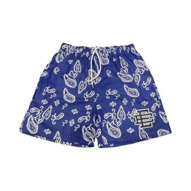 Imagem de Shorts Casuais Masculinos De Malha Listrada Eric Emanuel EE Para Fitne