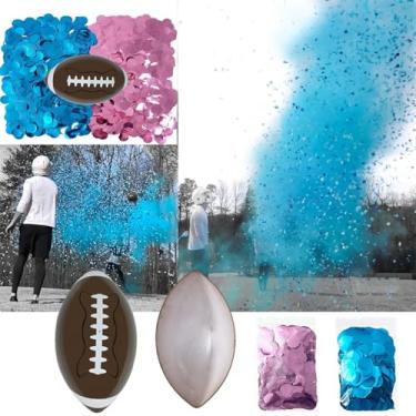 Imagem de Kit de Camisa Futebol para Revelação Gênero com Pó Decoração Festa Surpresa Ocasiões Touchdown Menino e Menina Bebê Seguro Fácil Usar Jogo Inesquecível