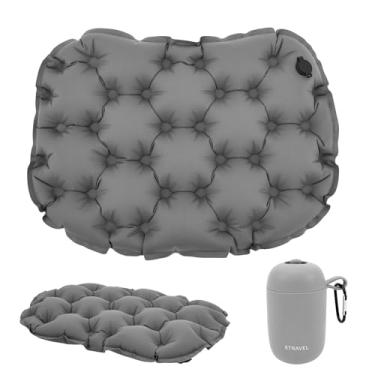 Imagem de Almofada de assento de ar 3D inflável, almofada inflável de assento de avião com bomba para voos longos, almofada de pressão inflável para assento de viagem para cadeira de escritório, cadeira de