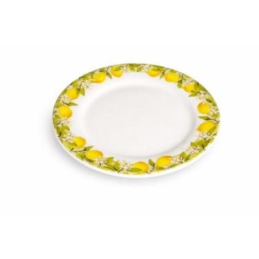 Imagem de Prato Para Sobremesa Siciliano Branco Cerâmica - 20cm - Lyor