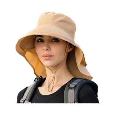 Imagem de Chapéu Balde Dobrável Xinbaoguan - Proteção Solar para Verão, Caqui, T