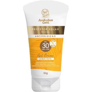Imagem de Protetor Solar Facial Australian Gold Gel Creme Toque Seco FPS30 50g -