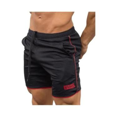 Imagem de Shorts De Corrida Masculinos De Secagem Rápida Em Malha Verão 2024 Par