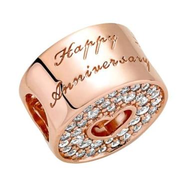 Imagem de Pulseira Feminina De Prata 925 Banhada a Ouro Com Berloques De Coelho,