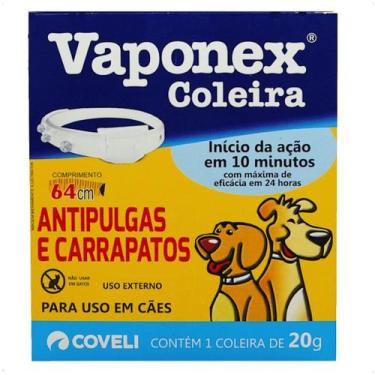 Imagem de Coleira Antipulgas e Carrapatos Vaponex Coveli 20g