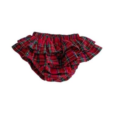 Imagem de Saia De Xadrez Com Rendas Para Bebês Meninas, Shorts Tutu Para Criança