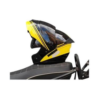 Imagem de Capacete Modular Para Motocicleta Aprovado Pelo DOT Com Lente Dupla E 