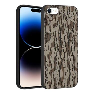 Imagem de Vulfwela Capa para celular para iPhone 16e de 6,1 polegadas, moderna, camuflada, com estampa de folha, estampa de TPU macio, antiarranhões, antiderrapante, à prova de choque, capa protetora resistente