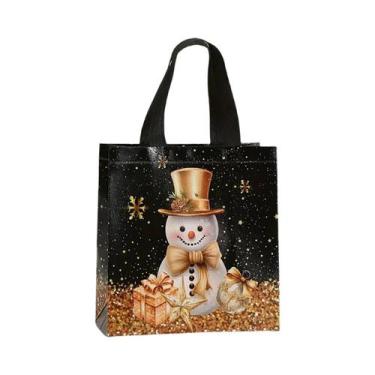 Imagem de Bolsas De Presente De Natal Com Boneco De Neve, 8 Peças, Sacolas De Na