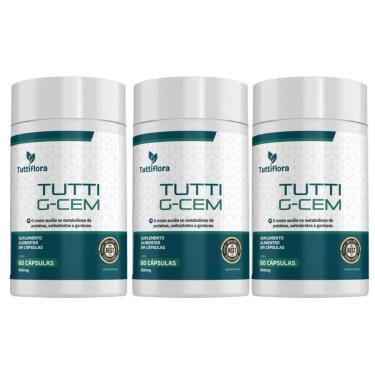 Imagem de 3X Tutti G-Cem (Café Verde, Semente de Uva, Inositol, Chia e Cromo) 60 Cápsulas Tuttiflora-Unissex