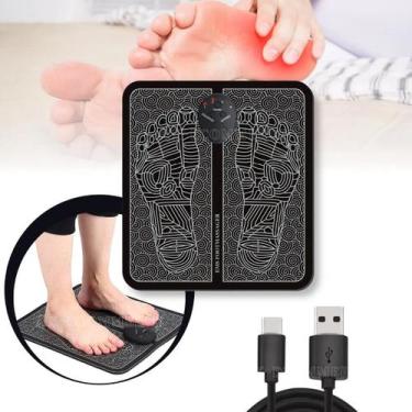 Imagem de Massageador Tapete Pulso Elétrico Perna Pés Ems Almofada Pé - Macrilan