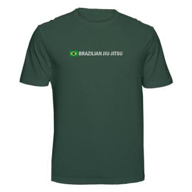Imagem de Camiseta Arte Suave Brazilian Jiu Jitsu Cor:Verde MusgoTamanho:GG - Tr