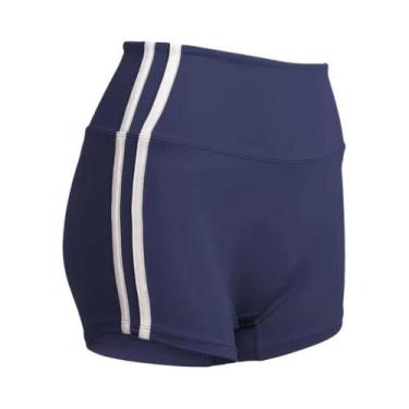 Imagem de Shorts Femininos Pretos Com Listras Laterais Contrastantes Para Ciclis