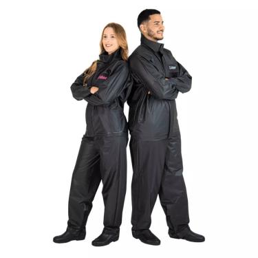 Imagem de Kit 2 Capas De Chuva Impermeável Feminina + Masculina Tam G Líder Protercapas