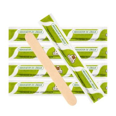 Imagem de Palito Abaixador De Língua Espátula Depilação 400 Unidades - ESTILO