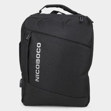 Imagem de Mochila Nicoboco Highland Masculina, Preto, Único