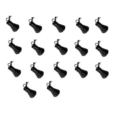 Imagem de Kit 17 Spot Trilho Perfilado Eletro calha Par20 Bulbo OL3