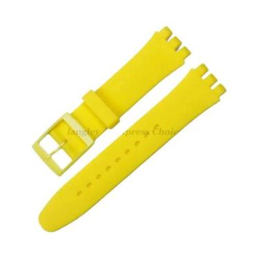 Imagem de Pulseira De Relógio De Silicone Transparente Colorida E Macia 16mm 17m