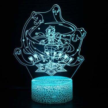 Imagem de Luz noturna Plants vs Zombies Qiqis 3D com mudança de cor - Yiweisai